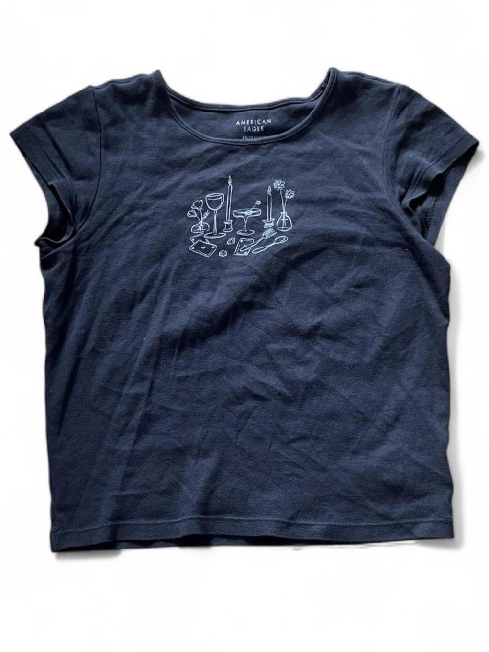 XS American Eagle Graphic Baby Tee